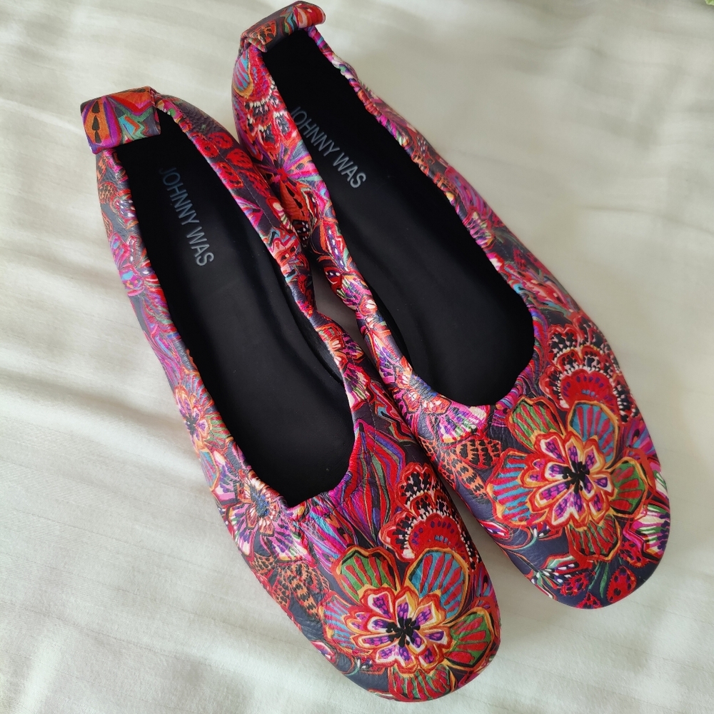 Johnny Was JADE BALLET TATE Flats, Size 9M